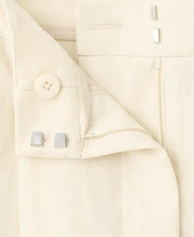 Mango Mid-rise Lyocell Pants In Neutral