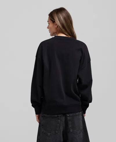 Mitchell & Ness Black Anaheim Ducks Core Oversized Sweatshirt In Black