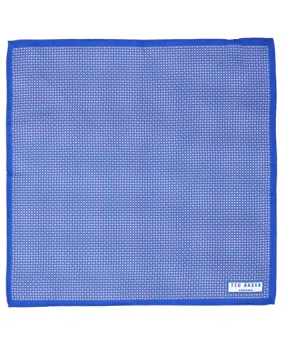 Ted Baker Men's Mini Square Printed Pocket Square In Blue