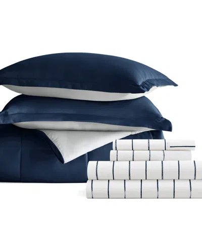 Ienjoy Home Bedding Bundle Reversible Pattern 5-piece Comforter Set, Twin