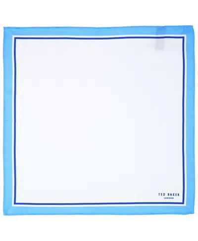 Ted Baker Men's Solid Border Pocket Square In Multi