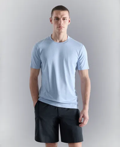 Mango Coolmax Slim Fit T-shirt In Blue