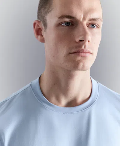 Mango Coolmax Slim Fit T-shirt In Blue
