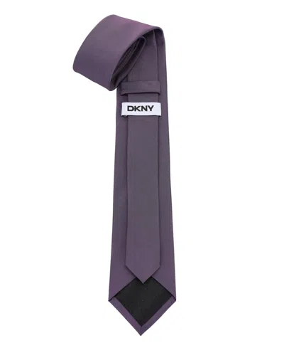 Dkny Iridescent Solid Tie In Purple