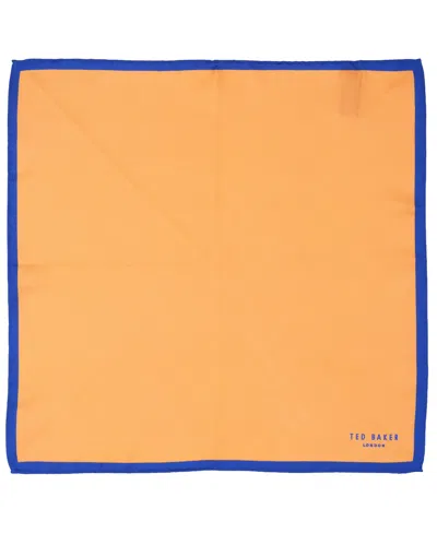 Ted Baker Men's Solid Pocket Square In Orange