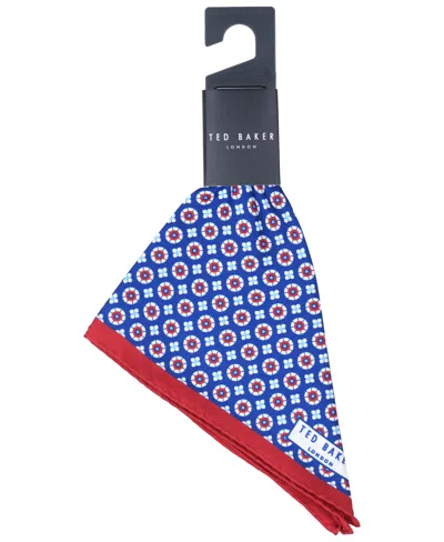 Ted Baker Men's Florette Neat Pattern Pocket Square In Blue