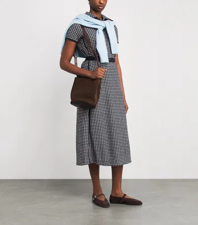 Me+em Jacquard Midi Shirt Dress In Black