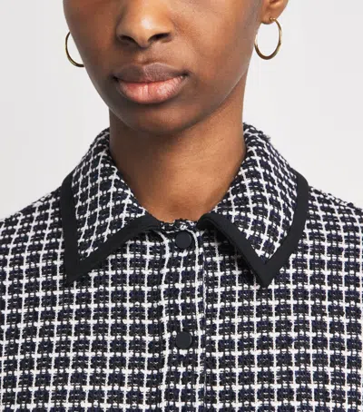 Me+em Jacquard Midi Shirt Dress In Black