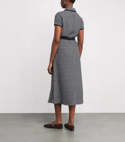 Me+em Jacquard Midi Shirt Dress In Black