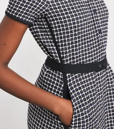 Me+em Jacquard Midi Shirt Dress In Black
