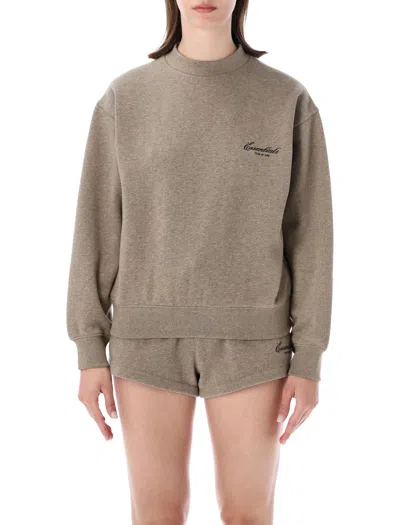 Essentials Logo-print Sweater In Gray