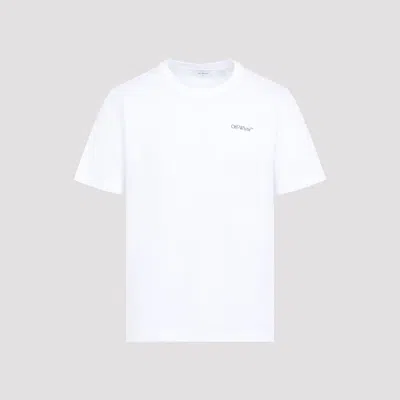 Off-white Graphic Print Crew Neck Short Sleeve T-shirt In White
