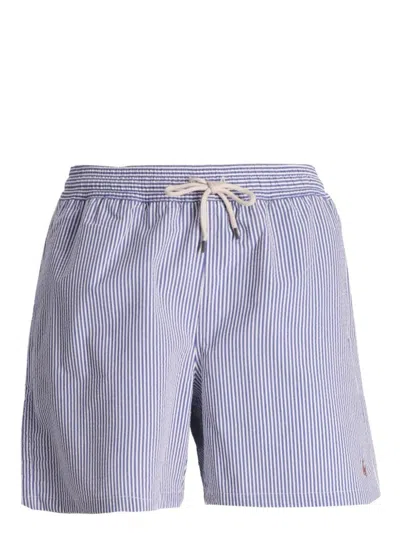 Polo Ralph Lauren Traveler Classic-fit Swim Shorts Swimwear Light Blue