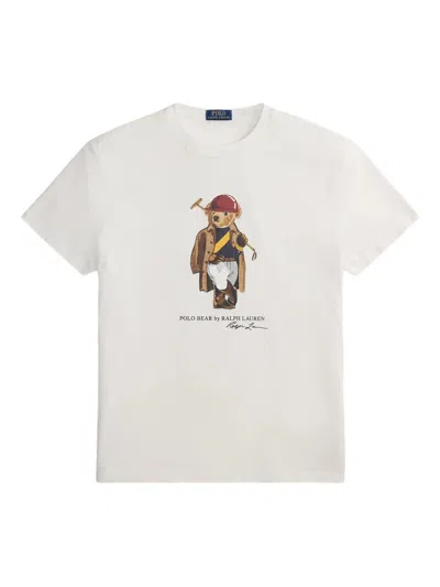 Polo Ralph Lauren Cotton Polo Bear T-shirt In White