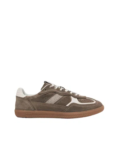 Alohas Tb.490 Rife Taupe Leather Sneakers Shoes In Brown