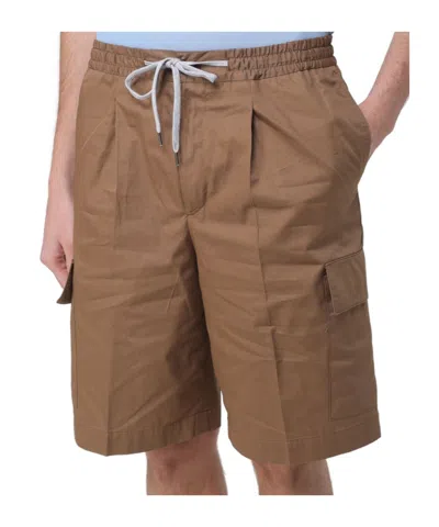 Pt Torino Cargo-pocket Drawstring Shorts In Multi