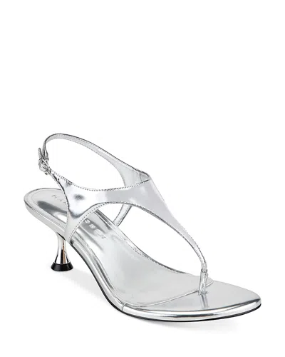 Marc Fisher Ltd Pelysa Ankle Strap Sandal In Silver