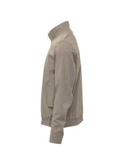 Duno High-neck Elasticated-hem Jacket In Neutral
