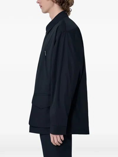 Rier Zip-up Multi-pocket Jacket In Black