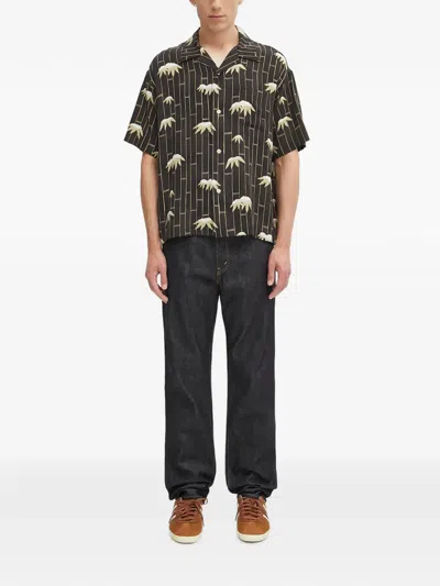 Visvim Contrast-stitching Jeans In Blue