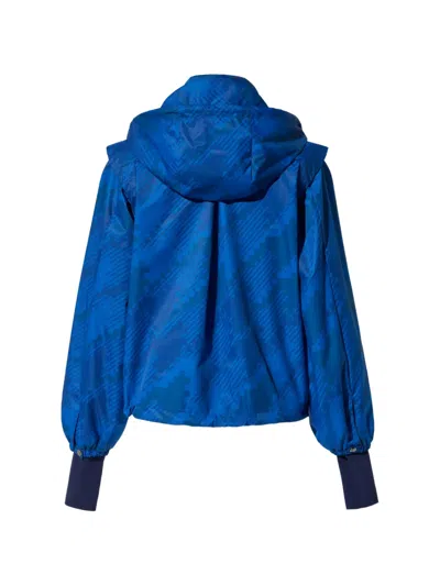 Perfect Moment Houndstooth Blouson Jacket In Multi