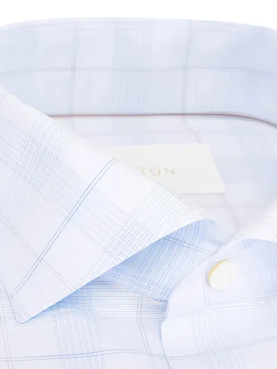 Eton Check-pattern Shirt In Blue