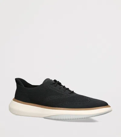 Cole Haan Grand Phaze Stitchlite Quick-on Oxford Sneakers In Black