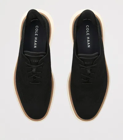 Cole Haan Grand Phaze Stitchlite Quick-on Oxford Sneakers In Black