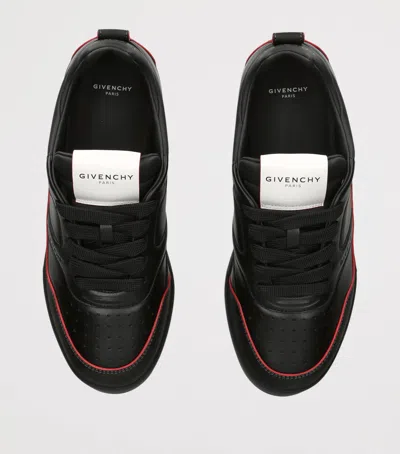 Givenchy Leather Yard Sneakers In Black