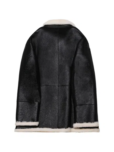 Stand Studio Heather Reversible Leather Jacket In Black