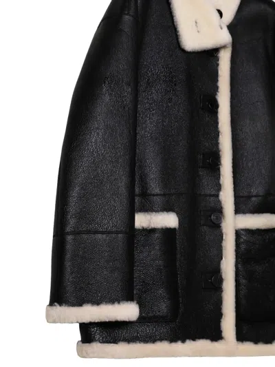 Stand Studio Heather Reversible Leather Jacket In Black