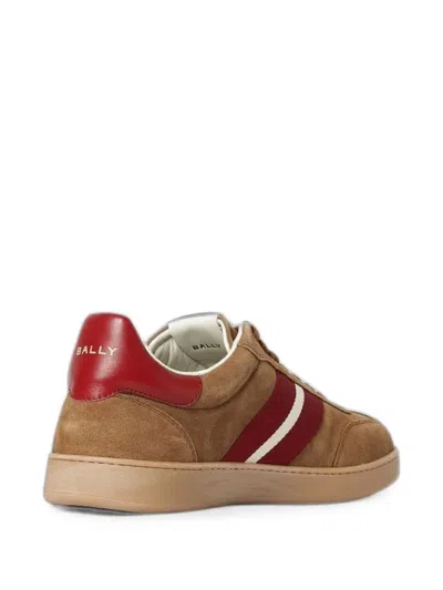Bally Stripe-detail Sneakers In Brown