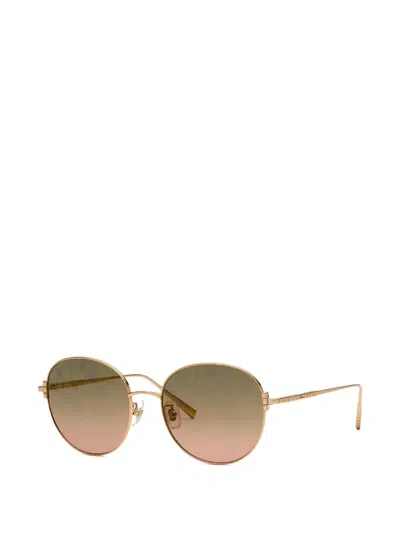 Chopard Round-frame Sunglasses In Gold