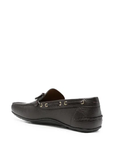 Bally Leather Loafers In Brown