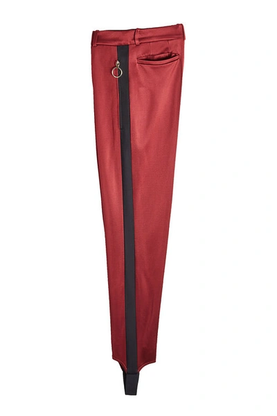 Nina Ricci Track Pants With Stirrup Detail In Red