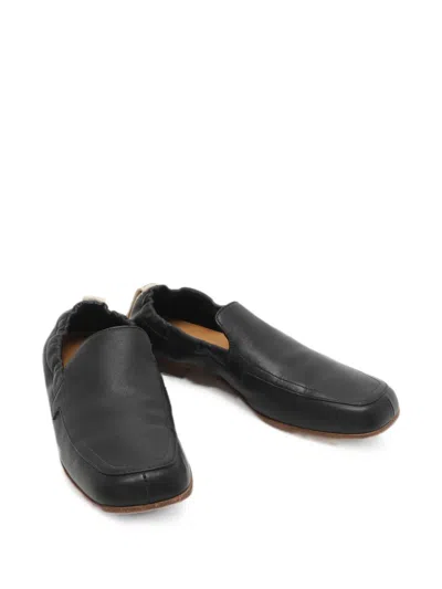 Pre-owned Loewe Elasticated Loafers In Black