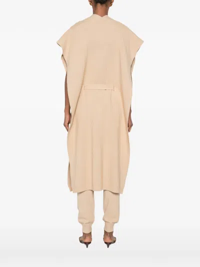 Sergio Moretti Firenze Belted Cape In Brown