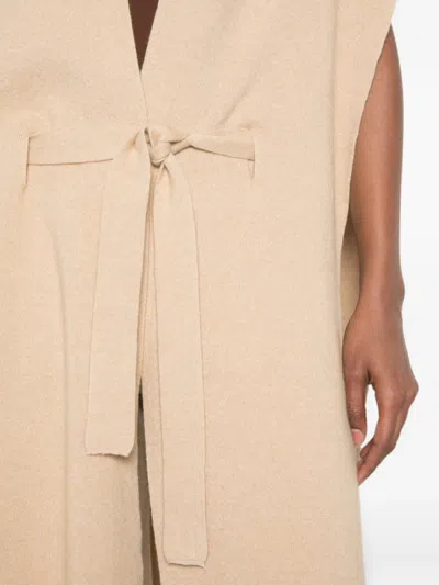 Sergio Moretti Firenze Belted Cape In Brown