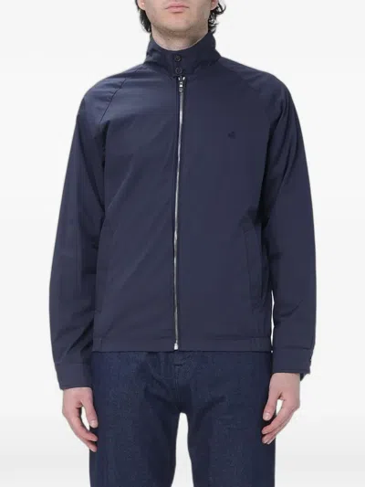 Brooksfield Reversible Check-pattern Jacket In Blue
