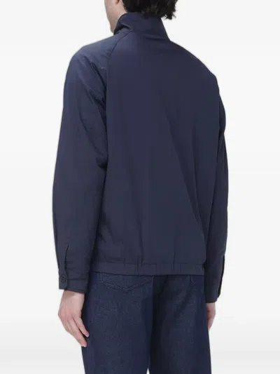 Brooksfield Reversible Check-pattern Jacket In Blue
