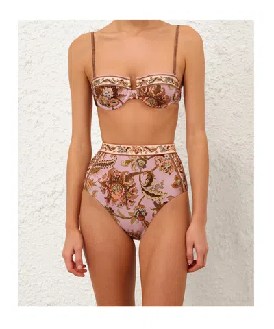 Zimmermann Aster Balconette Top In Multi