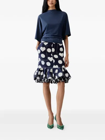 Jacquemus Moisson Open-back T-shirt In Blue