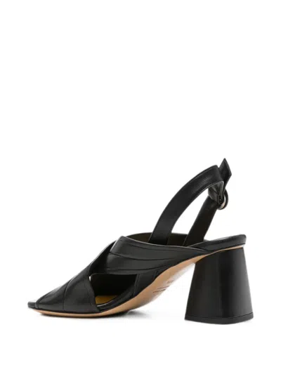 Mara Bini Crossover-strap Sandals In Black