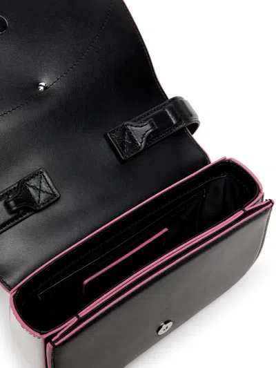 Diesel Compact Shoulder Bag Adjustable Crossbody Strap In Black
