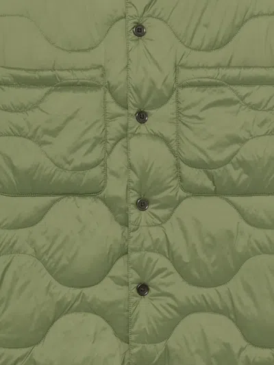 Ps By Paul Smith Khaki Packable Quilted Nylon Shirt Jacket Green In Green