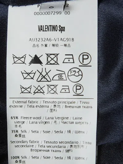 Pre-owned Valentino Wrap Jacket In Blue