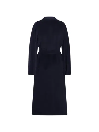 Max Mara Icon Double-breasted Belted Coat In Black