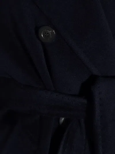 Max Mara Icon Double-breasted Belted Coat In Black
