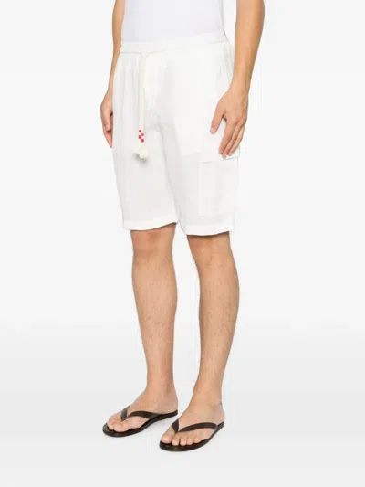 Mc2 Saint Barth Drawstring Shorts In White
