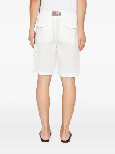 Mc2 Saint Barth Drawstring Shorts In White